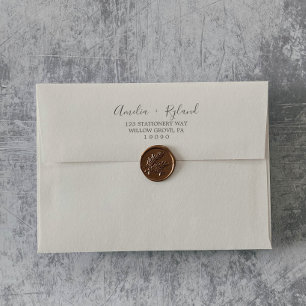 Gilded Floral Coordinate Cream and Grey Wedding Envelope