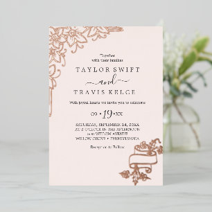 Gilded Floral   Gold Foil Burgundy All-In-One 