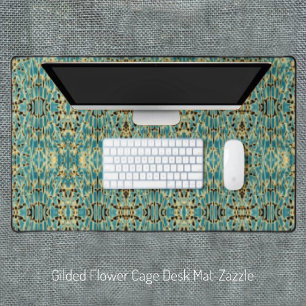 Gilded Flower Cage Desk Mat