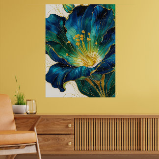 Gilded Flower Poster | Wall Art