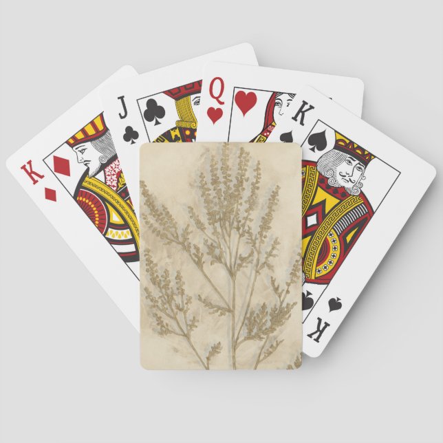 Gilded Foliage II Playing Cards (Back)