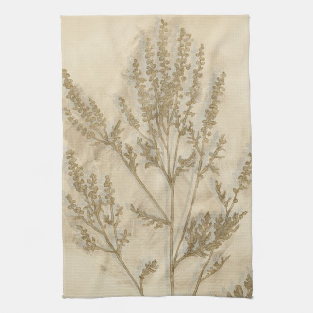 Gilded Foliage II Tea Towel (Vertical)