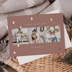 Gilded Forest Elegant Christmas Photo Collage