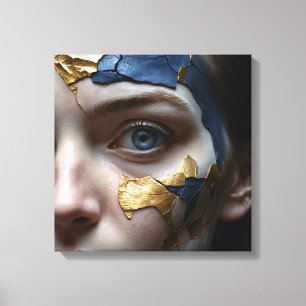 Gilded Fracture Canvas Print