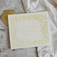 Gilded Garden Bridal Shower Gold Foil