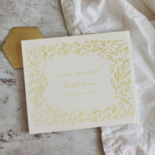 Gilded Garden Bridal Shower Gold Foil Guest Book