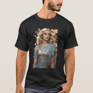 Gilded Garden Fantasy Luxury Art Nouveau Dress T-Shirt