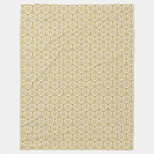 Gilded Garden Harvest Gold Fleece Blanket