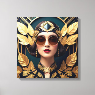 Gilded Glamour Canvas Print