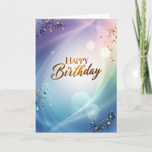 Gilded Gradient Birthday Card