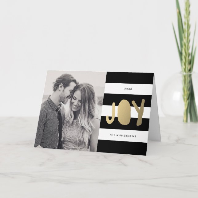 Gilded Joy | Holiday Photo Card (Front)