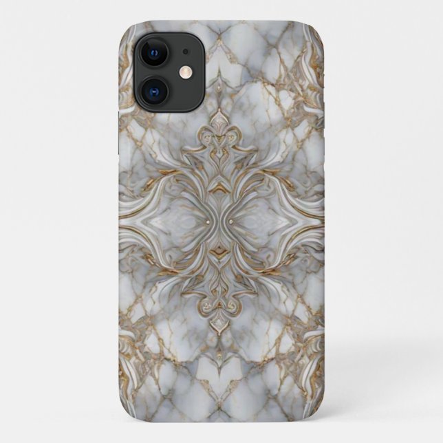 "Gilded Marble: Gold-Infused  Case-Mate iPhone Case (Back)