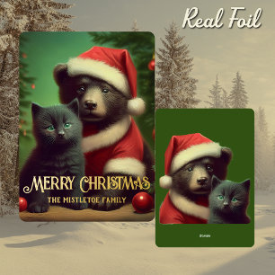 Gilded Midwinter Tale   Foil Bear & Kitten