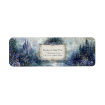 Gilded Misty Fairytale Castle Landscape