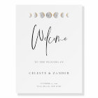 Gilded Moon Phases Wedding Welcome