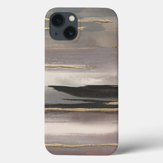 Gilded Morning Fog II Gold Abstract Print Case-Mate iPhone Case (Back)