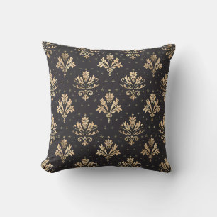 Gilded Noir Damask Princesscore Cushion