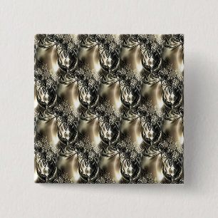 Gilded Pearls 15 Cm Square Badge