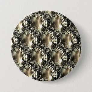 Gilded Pearls 7.5 Cm Round Badge