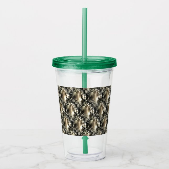 Gilded Pearls Acrylic Tumbler (Front)