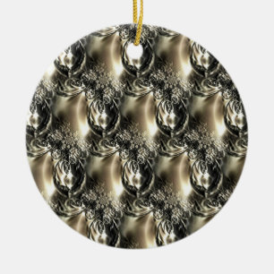 Gilded Pearls Ceramic Tree Decoration