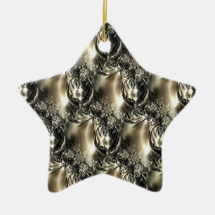 Gilded Pearls Ceramic Tree Decoration
