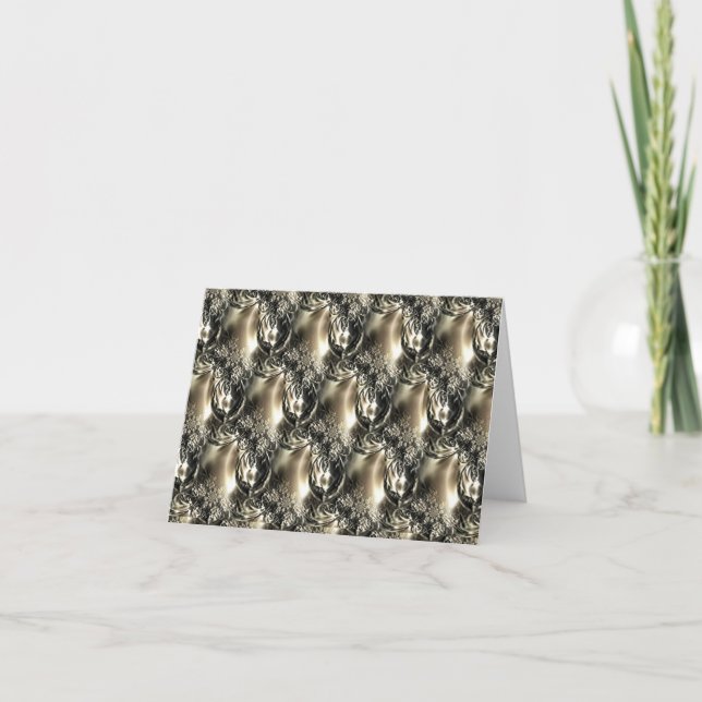 Gilded Pearls Holiday Card (Front)