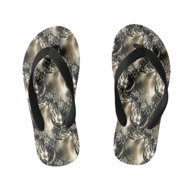 Gilded Pearls Kid's Jandals (Footbed)