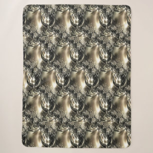 Gilded Pearls Sherpa Blanket