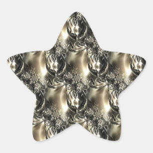 Gilded Pearls Star Sticker