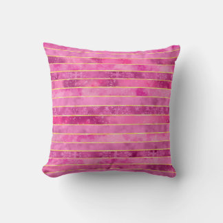 Gilded Pink Cosmic Tapestry Cushion