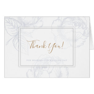 Gilded Rose Dusty Blue Watercolor Wedding