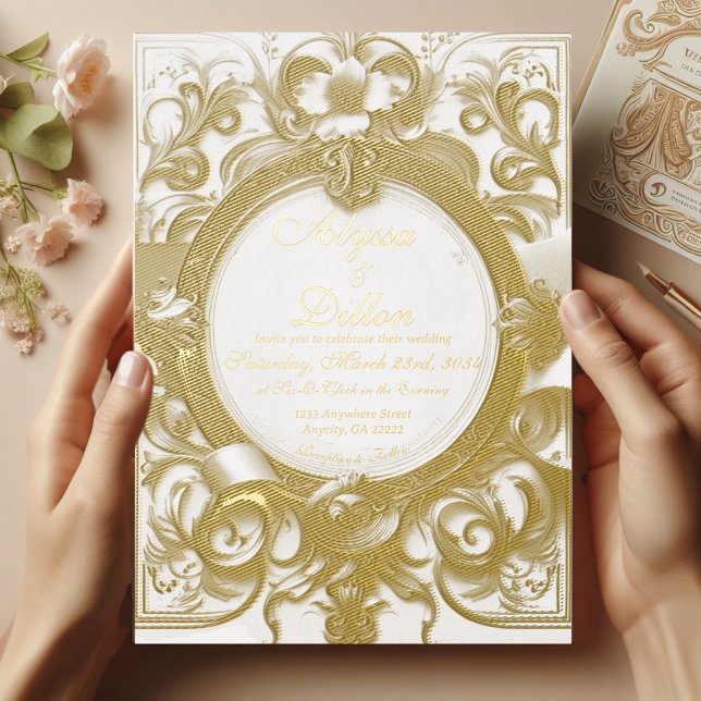 Gilded Royal Wedding Invitation  (Creator Uploaded)