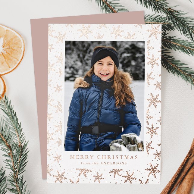 Gilded Snowflakes Photo Rose Gold (Creator Uploaded)