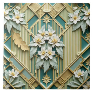 Gilded Trellis Tile