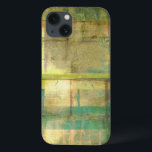 Gilded Turquoise and Green Abstract Painting iPhone 13 Case<br><div class="desc">An abstract painting by Jennifer Goldberger that utilises shades of gilded turquoise and green to create a warm,  familiar feeling. A nice stroll through the woods during the spring or summer would yield some of these same colours. Bring the gift of nature to your home by purchasing this piece!</div>