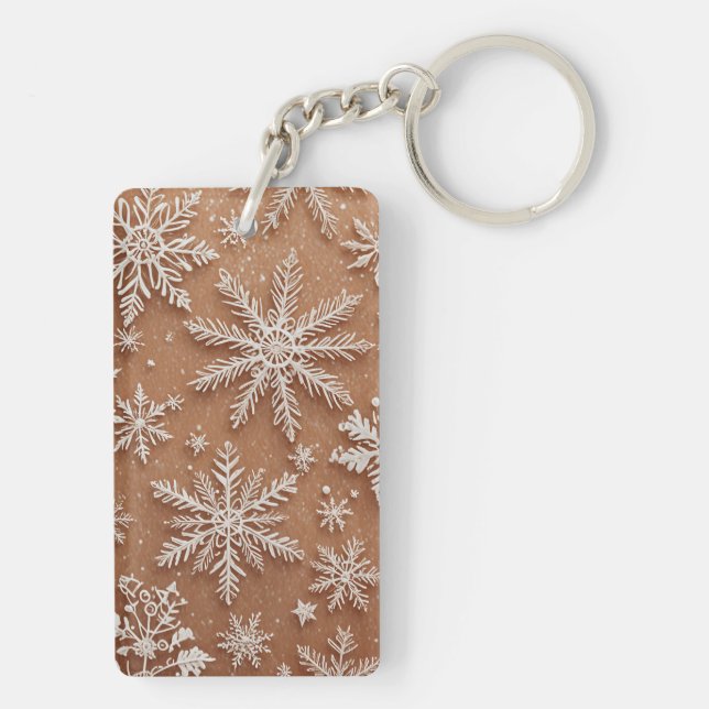 Gilded Winter Crystals Key Ring (Back)