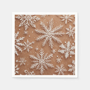 Gilded Winter Crystals Napkin