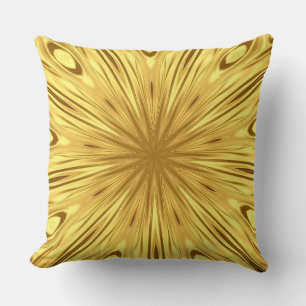 Gilded Zenith: Opulent Swirl Crimson   Gold Luxury Cushion