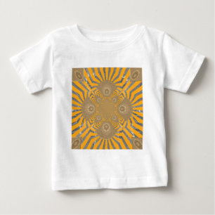 Gilded Zephyr: Elegance in Golden Yellow & Chrome Baby T-Shirt