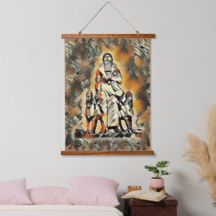  Gilgamesh Wood Topped Wall Tapestry
