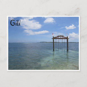 gili air swing postcard