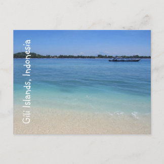 gili island waters postcard