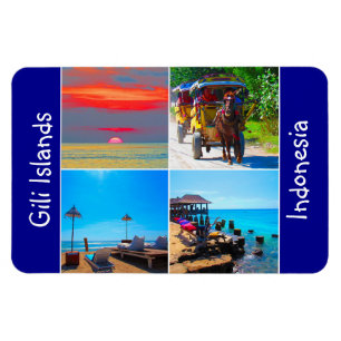 gili islands scenes magnet