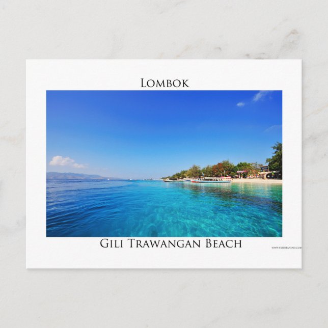 Gili Trawangan, Lombok Postcard (Front)