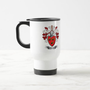 Gill Family Crest Coat of Arms Travel Mug