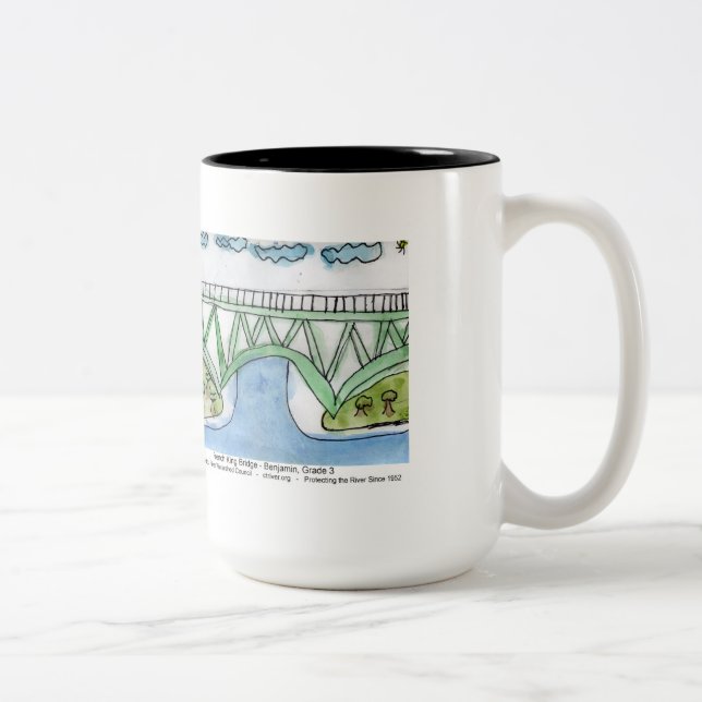 Gill-Montague Bridge painting mug (Right)