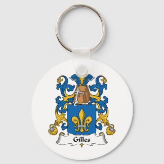 Gilles Family Crest Key Ring