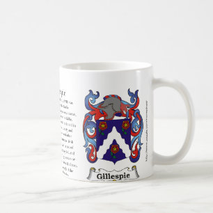 Gillespie, the origin, meaning and the crest coffee mug