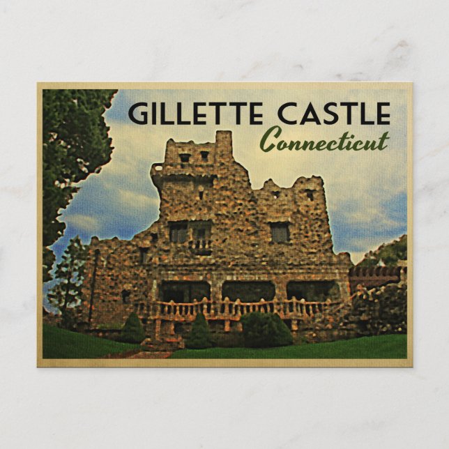 Gillette Castle Connecticut Postcard (Front)